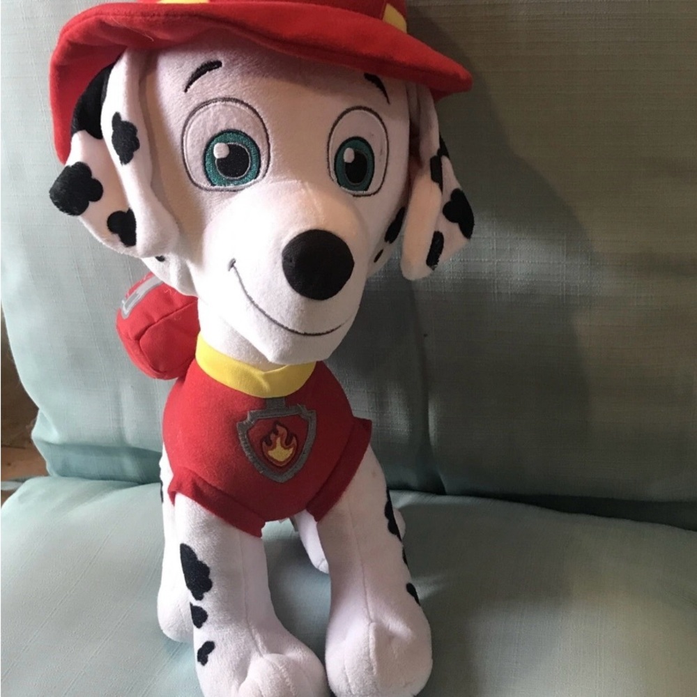 Nickelodeon Dalmatian Plush with Red Firefighter Outfit
